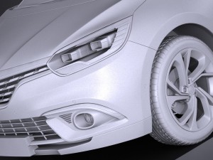 Renault Scenic 2017 3D Модель