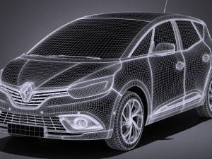 Renault Scenic 2017 3D Модель