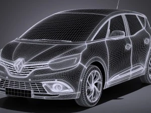 Renault Scenic 2017 3D Model