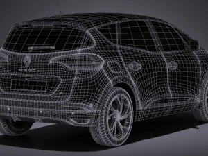 Renault Scenic 2017 3D Model