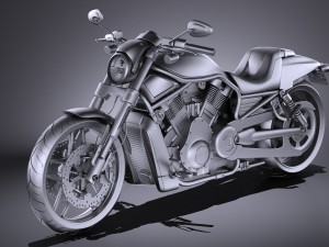 Harley-Davidson V-Rod Night Rod Special 2016 3D Модель