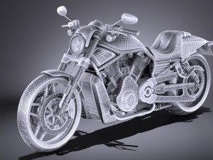 Harley-Davidson V-Rod Night Rod Special 2016 3D Модель