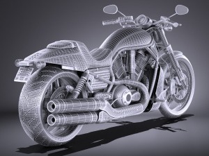 Harley-Davidson V-Rod Night Rod Special 2016 3D Модель