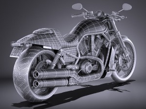 Harley-Davidson V-Rod Night Rod Special 2016 3D Модель