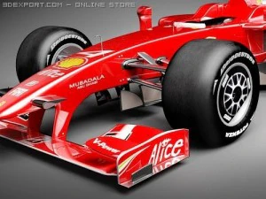 F1 Ferrari F60 2009 3D Model