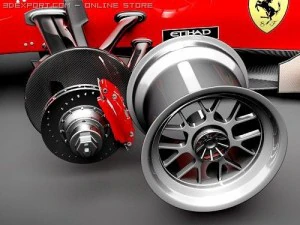 F1 Ferrari F60 2009 3D Model