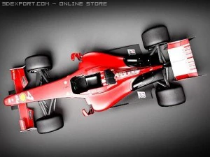 F1 Ferrari F60 2009 3D Model