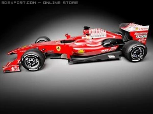 F1 Ferrari F60 2009 3D Model