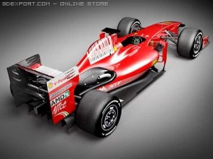 F1 Ferrari F60 2009 3D Model