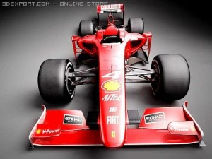 F1 Ferrari F60 2009 3D Model