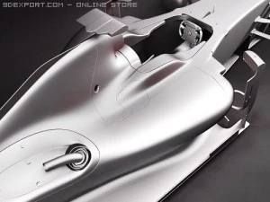 F1 Ferrari F60 2009 3D Model