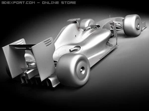 F1 Ferrari F60 2009 3D Model