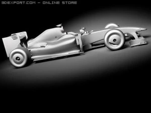 F1 Ferrari F60 2009 3D Model
