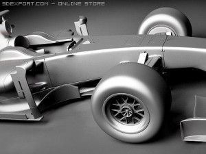 F1 Ferrari F60 2009 3D 模型