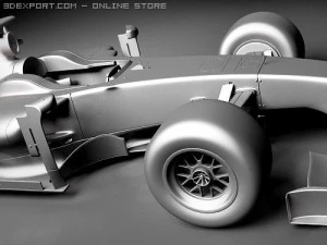 F1 Ferrari F60 2009 3D Model