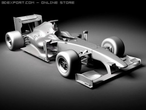 F1 Ferrari F60 2009 3D 模型