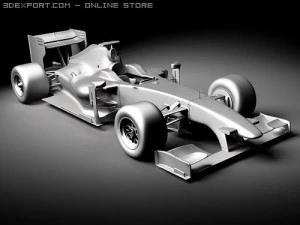 F1 Ferrari F60 2009 3D Model