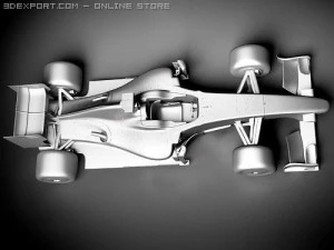 F1 Ferrari F60 2009 3D Model