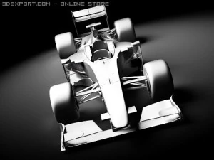 F1 Ferrari F60 2009 3D Model