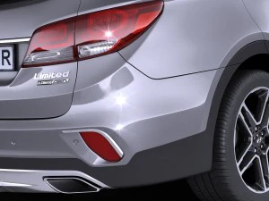 Hyundai Santa Fe 2017 3D Model