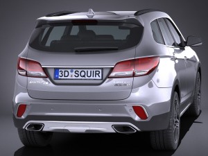 Hyundai Santa Fe 2017 Modelo 3D