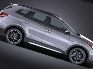 Hyundai Santa Fe 2017 Modelo 3D