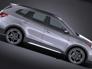 Hyundai Santa Fe 2017 3D Model