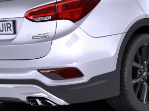 Hyundai Santa Fe Sport 2017 Model 3D