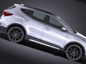 Hyundai Santa Fe Sport 2017 Model 3D