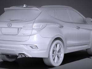 Hyundai Santa Fe Sport 2017 Model 3D