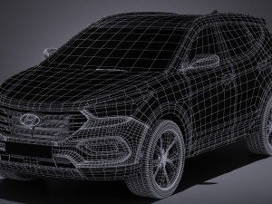 Hyundai Santa Fe Sport 2017 Model 3D