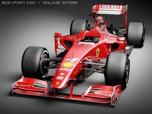 F1 Ferrari F60 2009 midpoly 3D Model