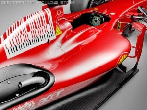 F1 Ferrari F60 2009 midpoly 3D Model