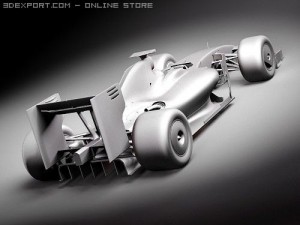 F1 Ferrari F60 2009 midpoly Modelo 3D