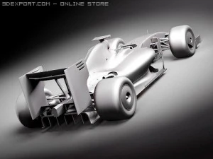 F1 Ferrari F60 2009 midpoly 3D Model