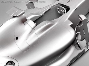 F1 Ferrari F60 2009 midpoly Modelo 3D