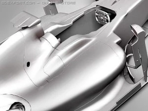 F1 Ferrari F60 2009 midpoly 3D Model