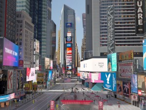new york times square at day and night 3D Models