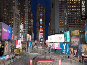 New York Times Square at Day and Night 3D Model