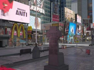 New York Times Square at Day and Night 3D Model