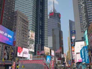 New York Times Square at Day and Night 3D Модель