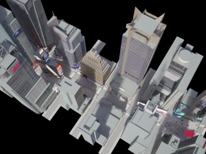 New York Times Square at Day and Night 3D Модель