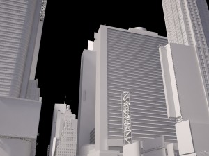 New York Times Square at Day and Night 3D Модель