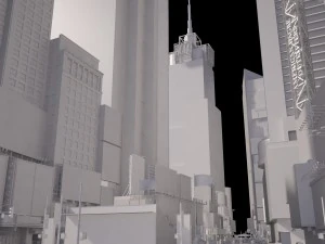 New York Times Square at Day and Night 3D Model