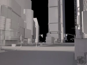 New York Times Square at Day and Night 3D Model