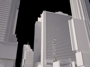 New York Times Square at Day and Night 3D Модель