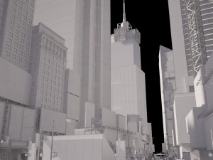 New York Times Square at Day and Night 3D Модель
