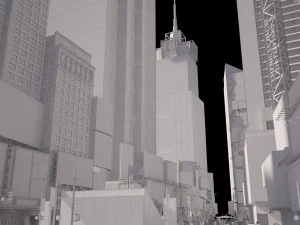 New York Times Square at Day and Night 3D Model