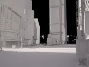 New York Times Square at Day and Night 3D Model
