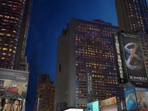 New York Times Square at Day and Night 3D Модель